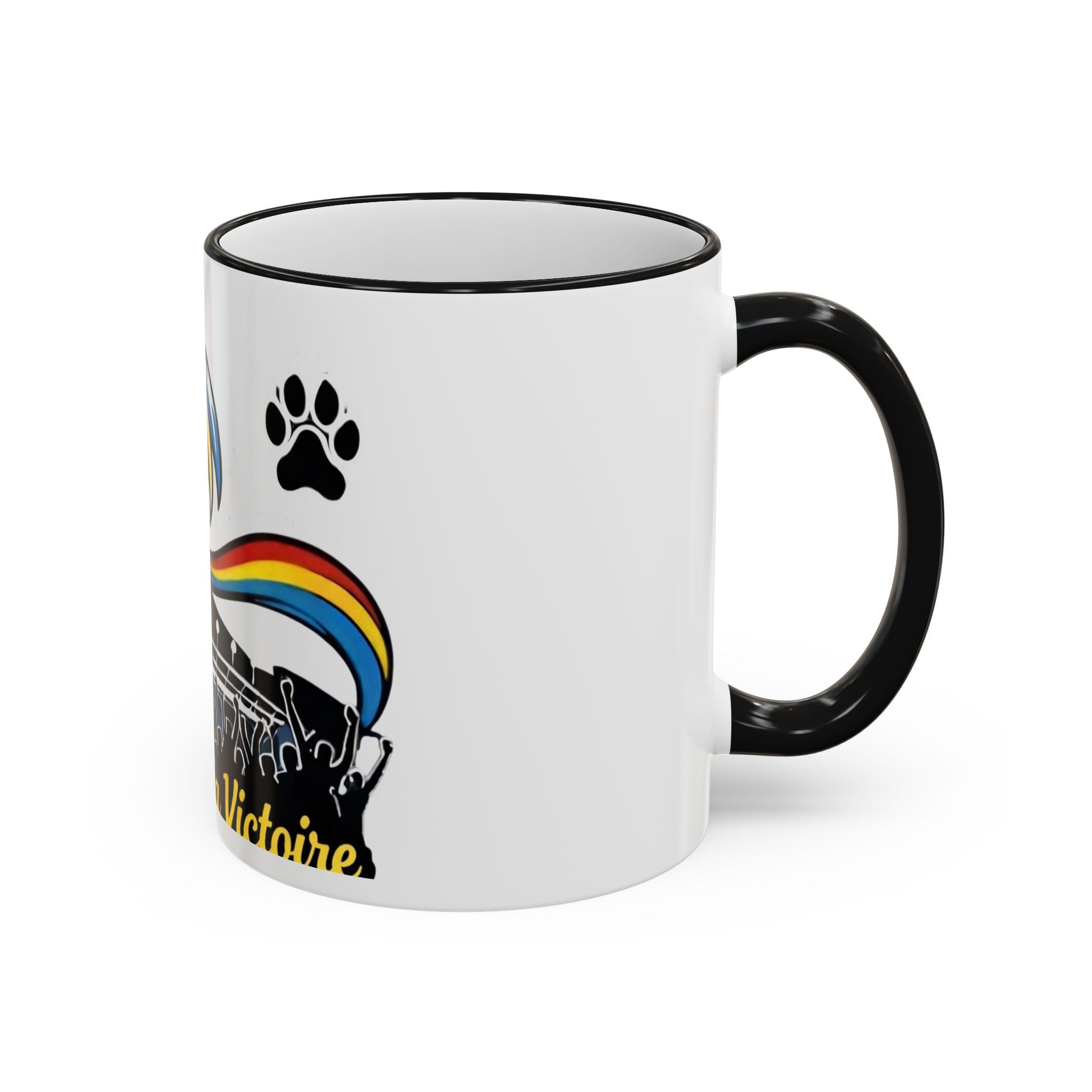 Fan Chant Victoire Wave Mug | Accent Rim & Handle