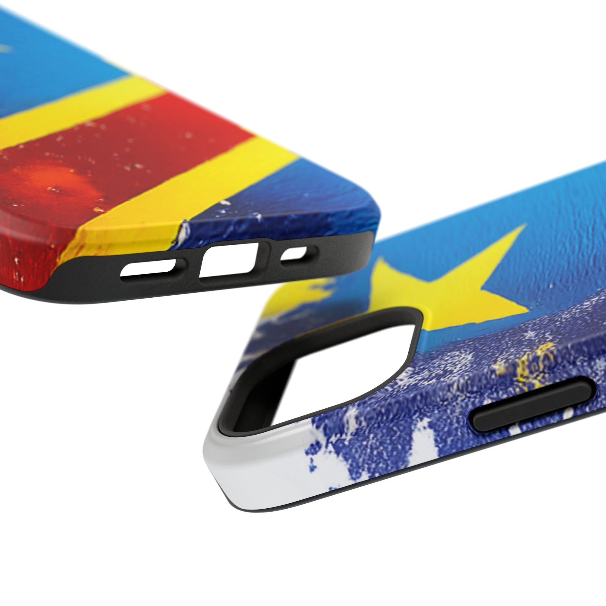 Étui de téléphone drapeau de la République démocratique du Congo | Étui résistant aux chocs