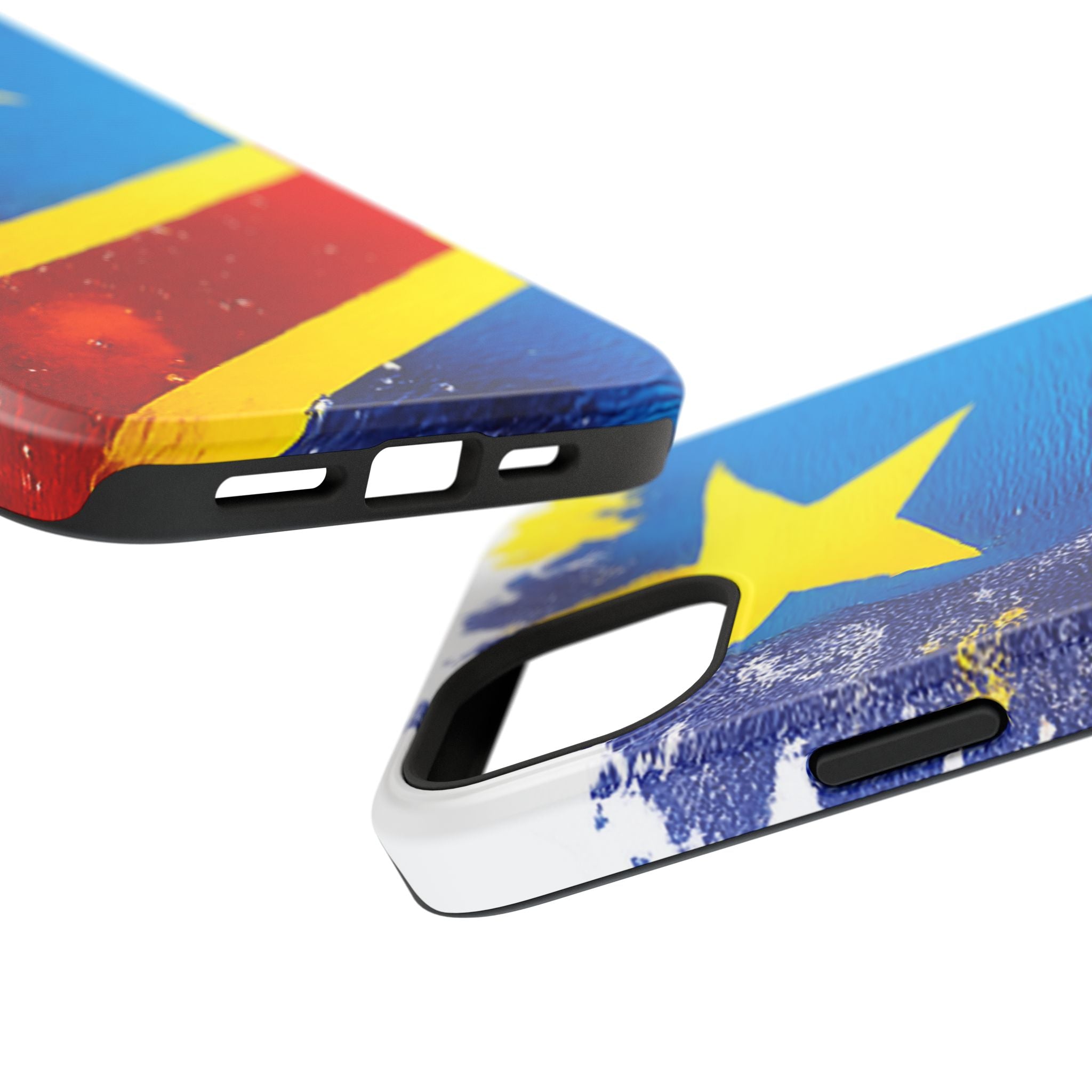 Étui de téléphone drapeau de la République démocratique du Congo | Étui résistant aux chocs