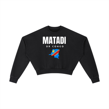 Vintage Washed Cropped Sweatshirt