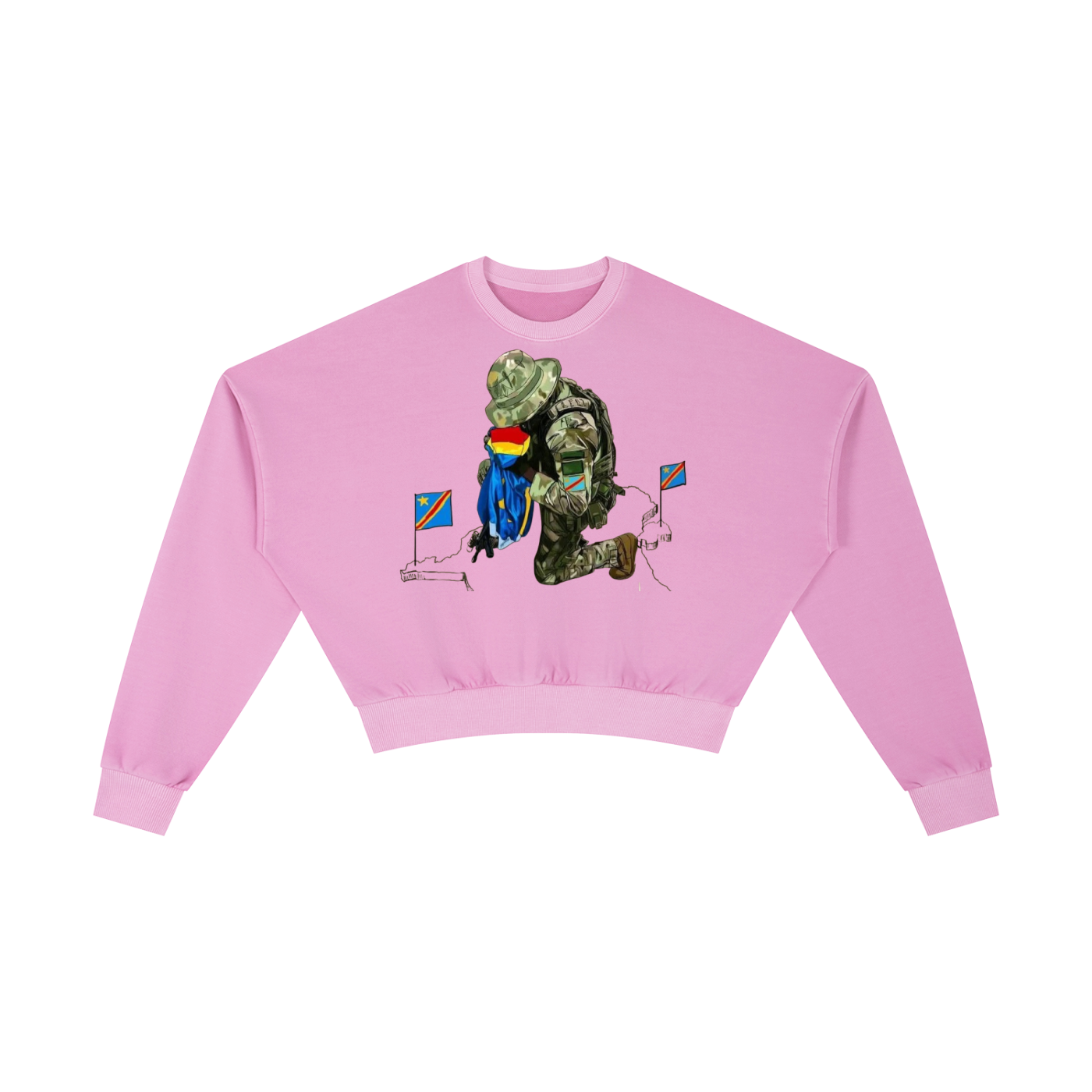 Vintage Washed Cropped Sweatshirt