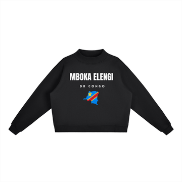 Essential Fleece Mock-Neck Crew Sweatshirt