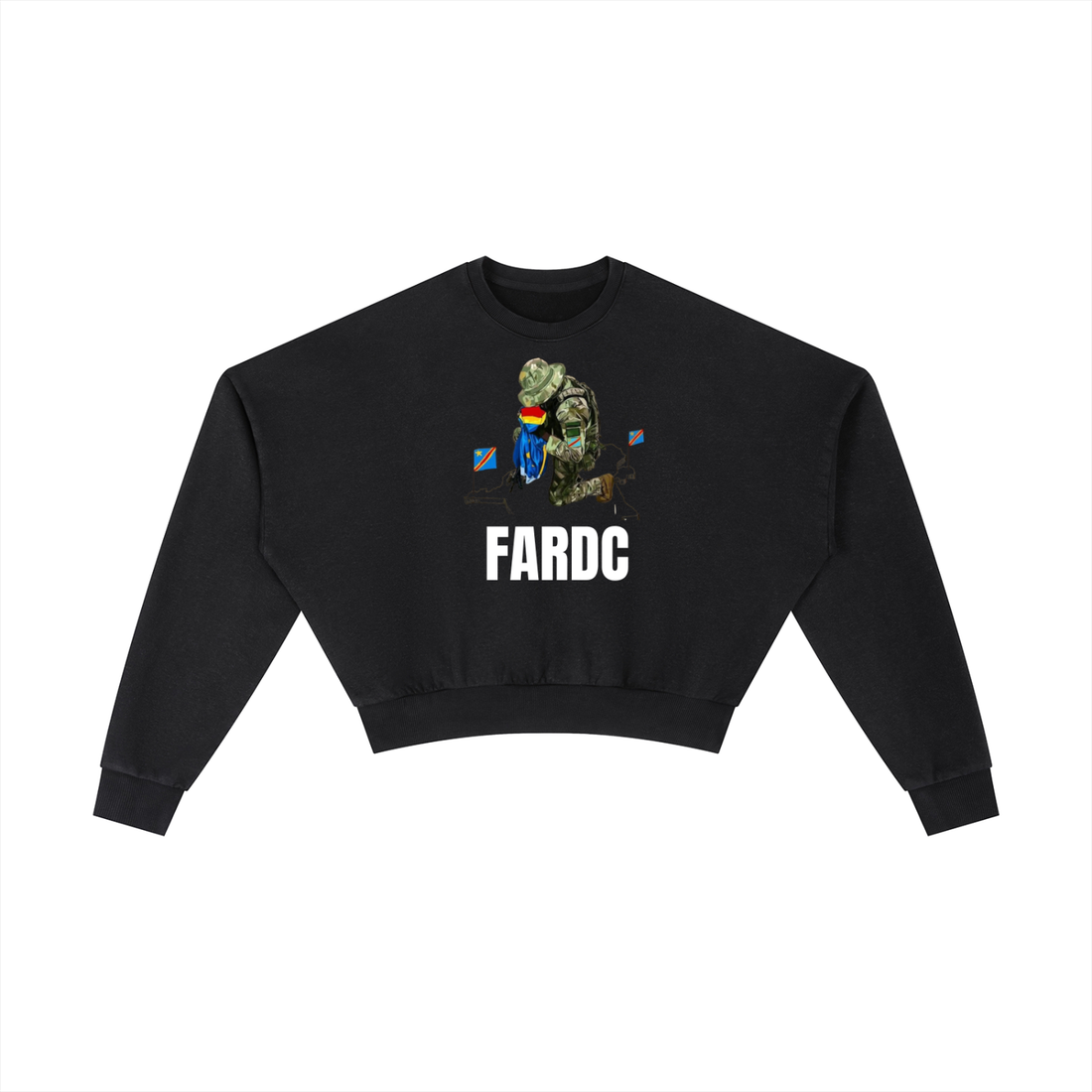 Vintage Washed Cropped Sweatshirt