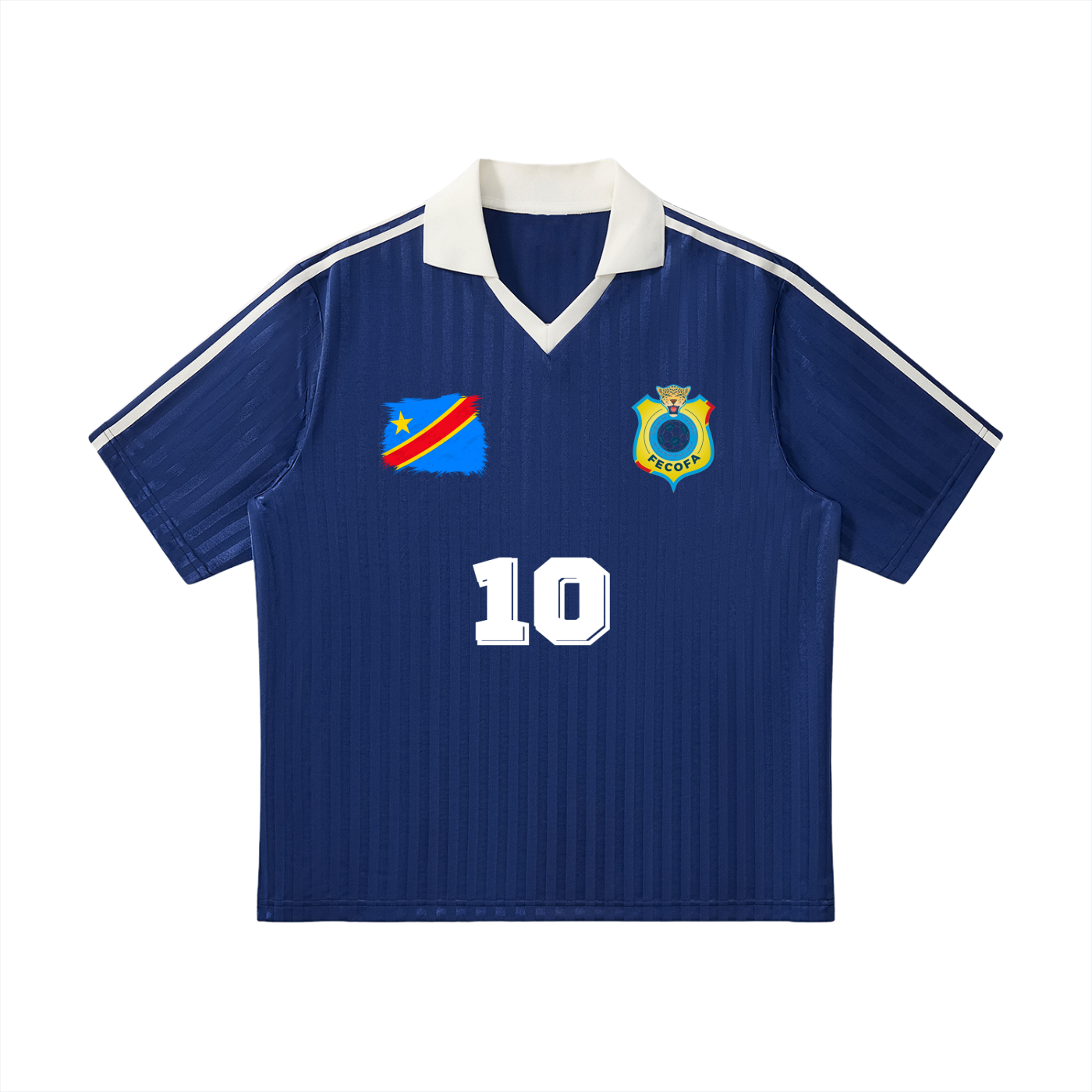 Congo Collar Striped Soccer Jersey